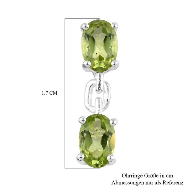 Gr&uuml;ne Peridot-Ohrh&auml;nger, 925 Silber ca. 1,99 ct&nbsp; image number 5