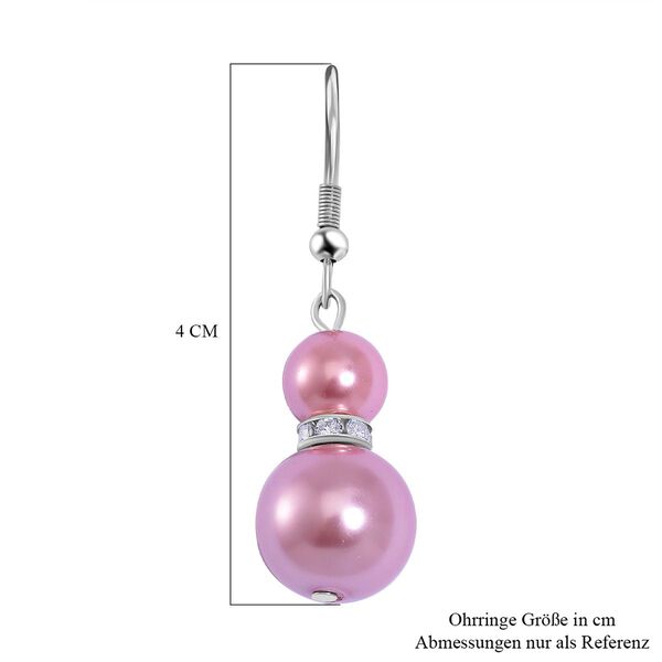 Rosa Muschelkernperle Schmuckset image number 7