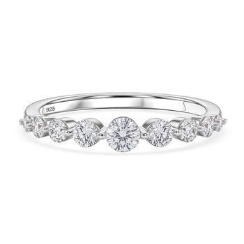 LUXURIANT DIAMOND - Lab Grown Diamant SI-GH SGL zertifiziert Ring 925 Silber Rhodiniert (Gr&ouml;&szlig;e 18.00) ca. 0,50 ct