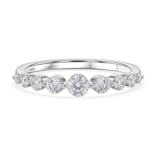 LUXURIANT DIAMOND - Lab Grown Diamant SI-GH SGL zertifiziert Ring 925 Silber Rhodiniert (Gr&ouml;&szlig;e 18.00) ca. 0,50 ct