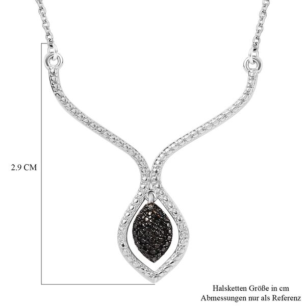 Halskette mit Champagner Diamantakzenten, 45 cm image number 5