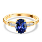 AAA Tansanit und Diamant-Ring - 1,78 ct. image number 0