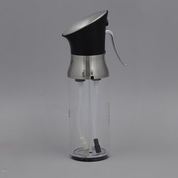 &Ouml;l- und Essigspr&uuml;her, Gr&ouml;&szlig;e 6x21 cm, Schwarz und Transparent
