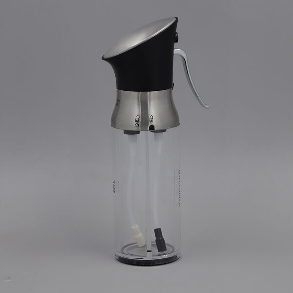 &Ouml;l- und Essigspr&uuml;her, Gr&ouml;&szlig;e 6x21 cm, Schwarz und Transparent