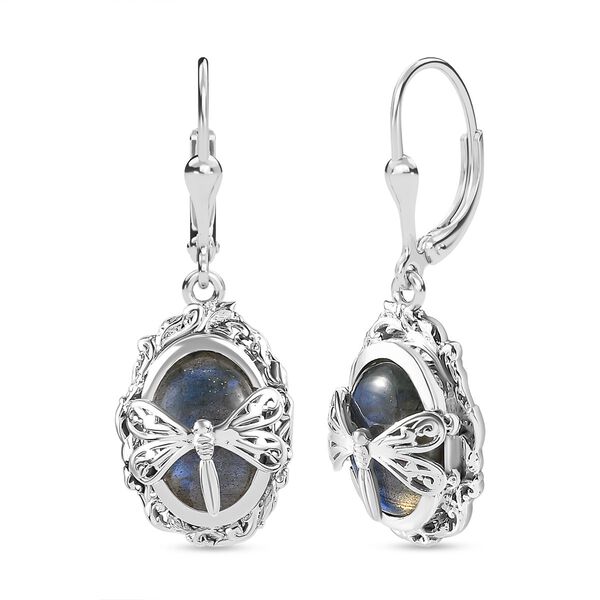 AAA Labradorit Ohrringe - 8,50 ct.