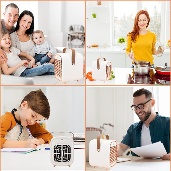 Luftkühler mit Nebelspray und USB-Kabel, Crème image number 4