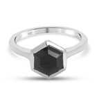 Schwarzer Spinell Ring, 925 Silber  ca. 1,93 ct image number 0
