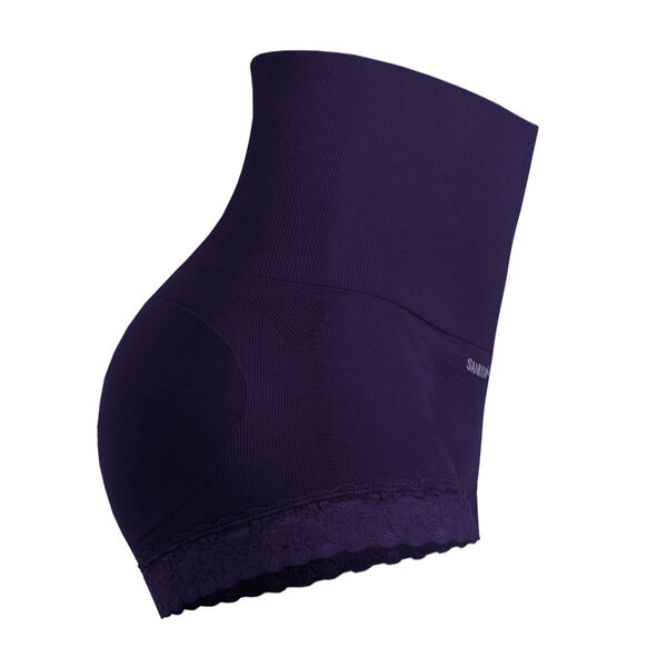 SANKOM Damen Haltungskorrektur Panty mit Spitze Shapewear, Gr&ouml;&szlig;e XXL, Dunkelblau image number 2
