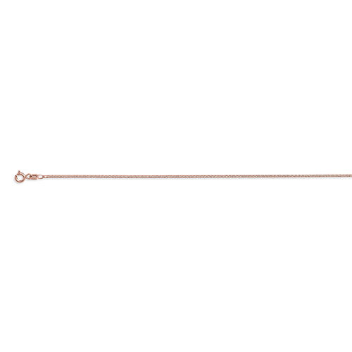 Italienische Schlangenkette 50 cm in rosévergoldetem 925er Silber image number 0