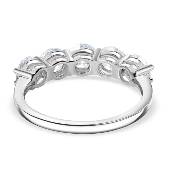 LUXURIANT SI-GH Labor Diamant Ring, 925 Silber rhodiniert - 2 ct. image number 6