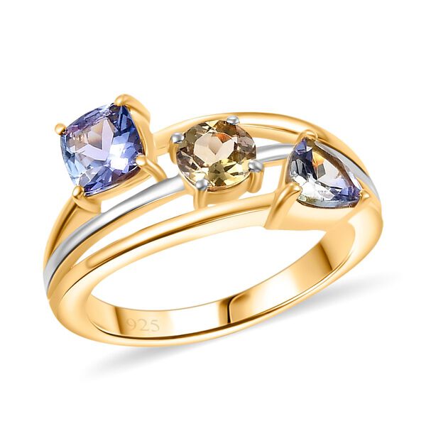 Tansanit, Pfau Tansanit und goldener Tansanit-Ring - 1,64 ct. image number 4