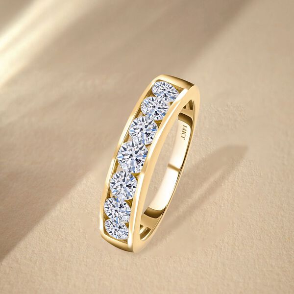 LUXURIANT IGI zertifizierter SI-GH Labor Diamant Ring in 585 Gelbgold - 1,50 ct. image number 2