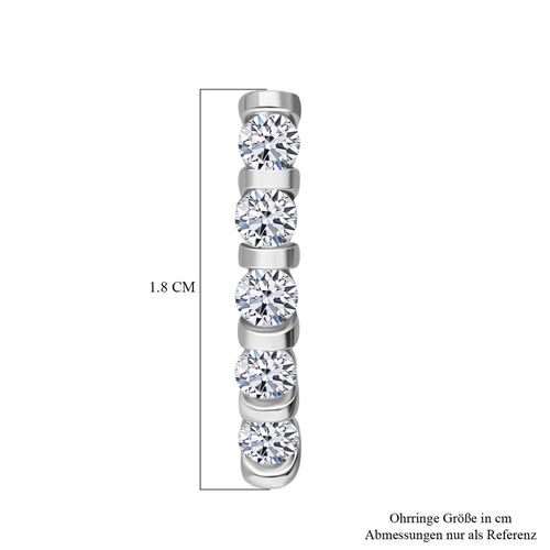 LUXURIANT DIAMOND- SI Labor Diamant Ohrringe, 925 Silber rhodiniert - 0,30 ct. image number 4