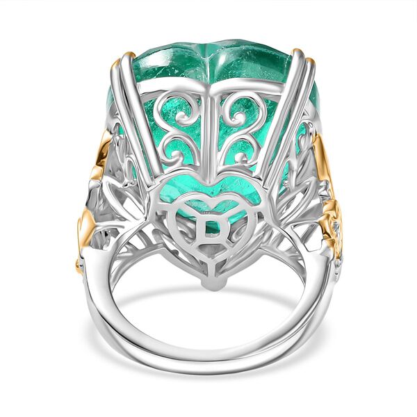 D'Joy Smaragd Triplett Quarz zweifarbiger Ring - 35,83 ct. image number 6