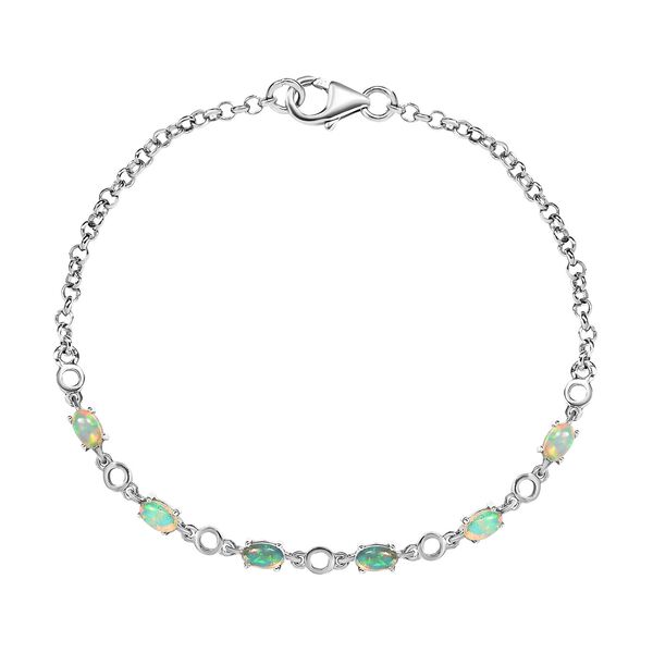 Nat&uuml;rliches, &auml;thiopisches Welo Opal-Armband, 19 cm - 0,97 ct.