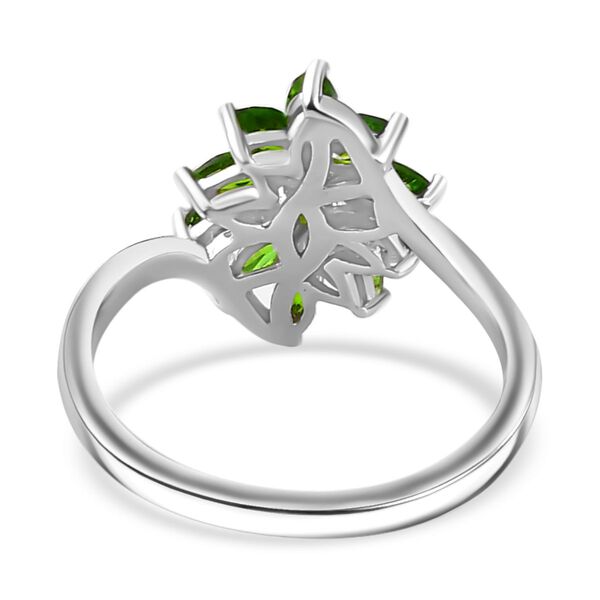 Nat&uuml;rlicher Chromdiopsid Ring 925 Silber rhodiniert (Gr&ouml;&szlig;e 16.00) ca. 1,13 ct image number 6