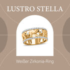 LUSTRO STELLA - weißer Zirkonia-Elefant-Bandring image number 8