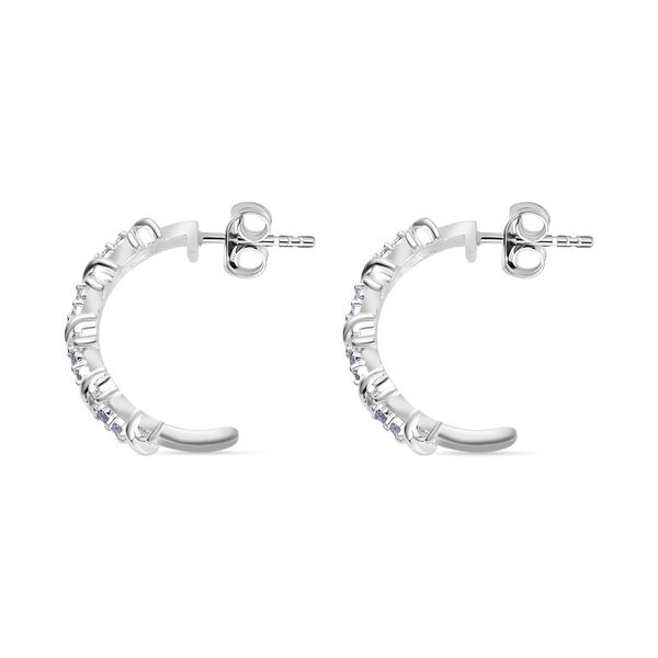 Blaue kubische Zirkonia-Ohrringe - 0,44 ct. image number 4