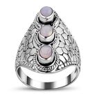 Royal Bali - Natürlicher, äthiopischer Welo Opal Ring, 925 Silber, (Größe 20.00) ca. 1.05 ct