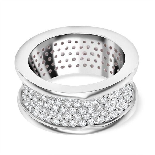 Lustro Stella wei&szlig;er Zirkonia Cluster Ring image number 5