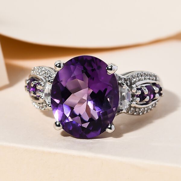 Lusaka Amethyst und Zirkon-Ring - 4,85 ct. image number 2