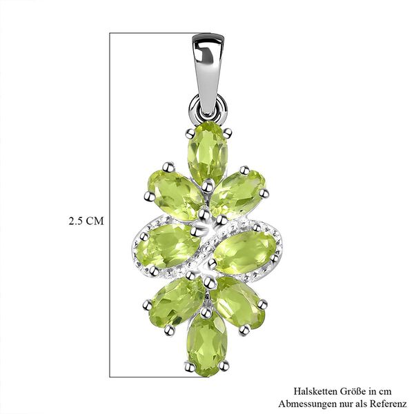 Peridot Anhänger 925 Silber ca. 1,98 ct image number 6