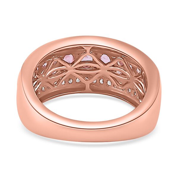 AA Rosa Saphir Ring, 925 Silber Ros&eacute;gold Vermeil (Gr&ouml;&szlig;e 21.00) ca. 1.43 ct image number 6