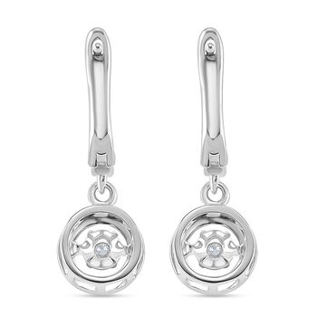 RADIANTA GRA zertifiziert Moissanit (D-VVS) Ohrringe 925 Silber rhodiniert ca. 0.48 ct