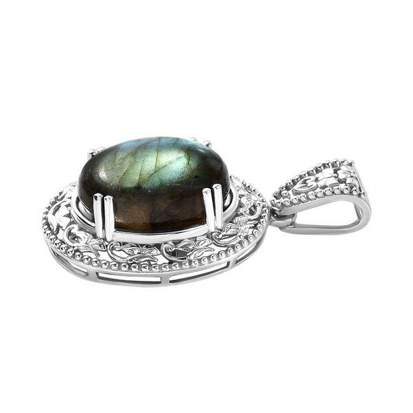 Labradorit Anhänger - 13,42 ct. image number 4