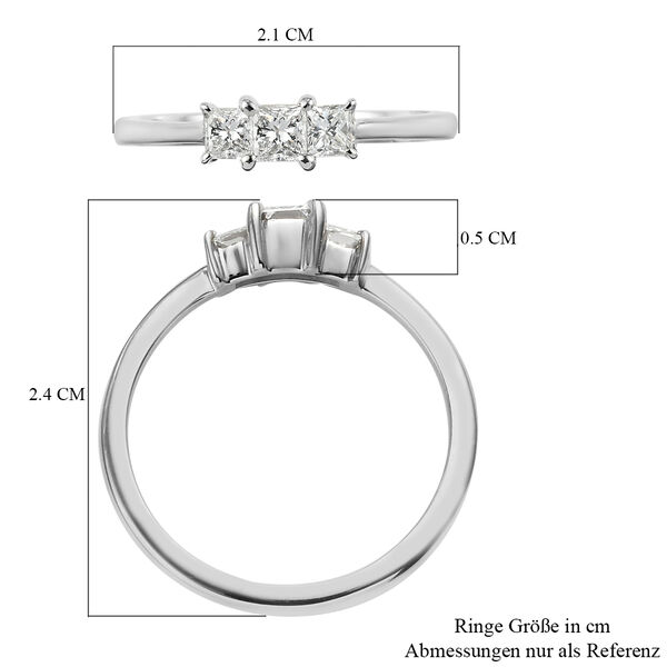 RHAPSODY Diamant-Ring, IGI zertifiziert VS E-F, 950 Platin  ca. 0,50 ct image number 7