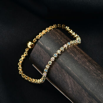 LUXURIANT SGL zertifiziertes SI-GH Labor rosa und blaues Diamant 19cm Armband - 2 ct.