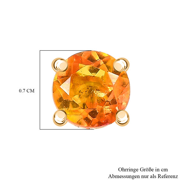 Sphaleros Quarz Ohrringe 925 Silber 750 Gelb Vergoldet ca. 2.23 ct image number 5