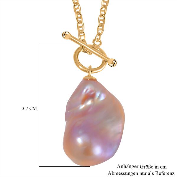 23-25mm mehrfarbige Süßwasserperle Halskette, 50 cm - 39 ct. image number 6