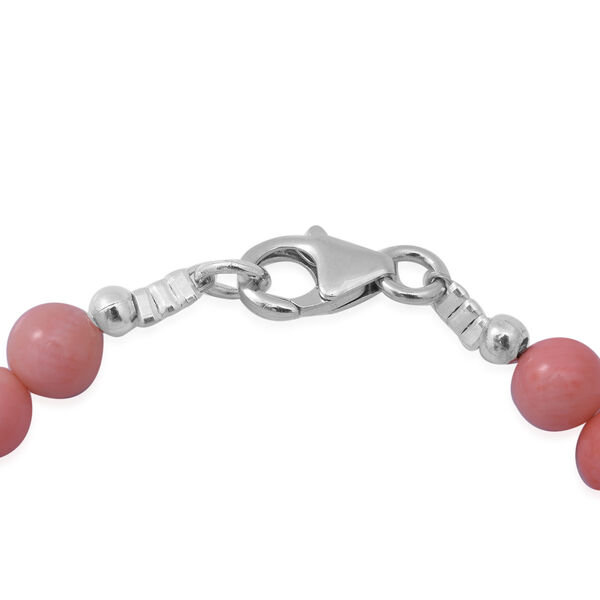 Rosa Koralle Armband ca. 19 cm lange 925 Silber ca. 34.00 ct image number 4