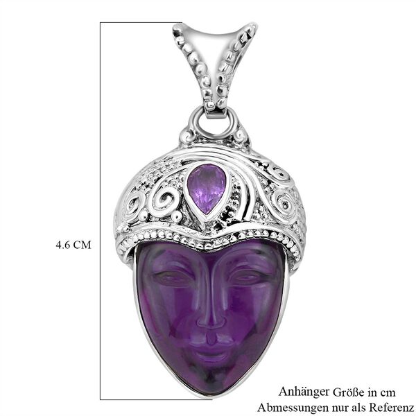 Sajen Silver- Afrikanischer Amethyst-Anhänger - 20,99 ct. image number 6