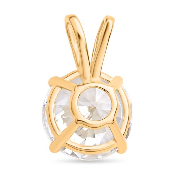 Wei&szlig;er Zirkonia Anh&auml;nger, 925 Silber vergoldet ca. 5,00 ct image number 5