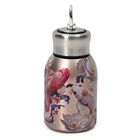 Isolierflasche aus 316L Edelstahl mit Doppelwand und Motiv Koi und Lotus, für heiße und kalte Getränke, 260 ml
