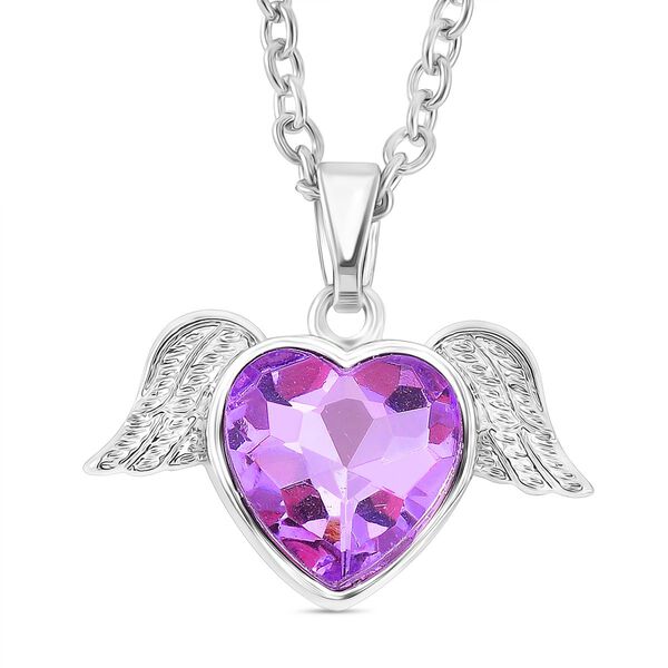 Lila Kristall Schmuckset Eisen, Legierung, Legierung Std Gelb image number 3