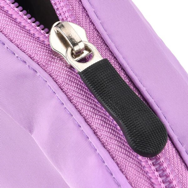 Umh&auml;ngetasche mit mehreren Rei&szlig;verschlussf&auml;chern und RFID-Schutz, 12,5x6x16cm, Lila image number 7