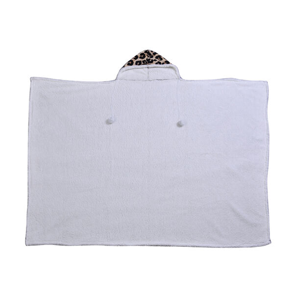 Hoodie Decke, Leopardenmuster, Gr&ouml;&szlig;e 150x200 cm, Schwarz und Braun image number 6