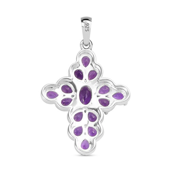 Afrikanischer Amethyst Anh&auml;nger, 925 Silber, ca. 2.55 ct image number 5