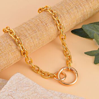 Legierung Std Gelb Halskette ca. 50 cm ca. 33,80g