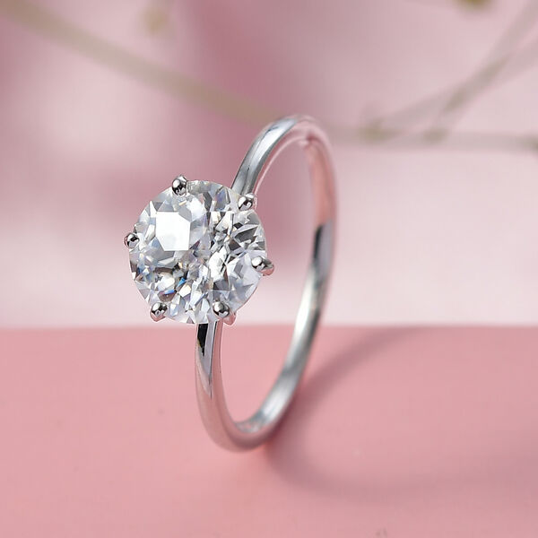 D'Joy Moissanit Ring, 925 Silber rhodiniert - 1,77 ct. image number 2