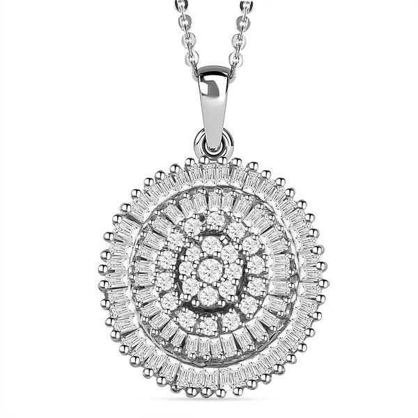 Diamant Anh&auml;nger mit 50cm Kette - 0,50 ct.