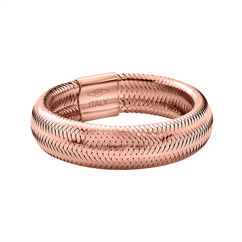 Maestro Kollektion- Precious italienischer, flexibler Ring, 585 Roségold image number 0