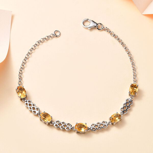 Citrin Armband,19 cm - 3,49 ct. image number 1
