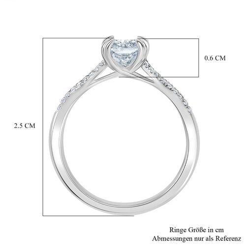 LUXURIANT DIAMOND - Lab Grown Diamant VS-EF IGI zertifiziert Ring 950 Platin (Größe 17.00) (10-15 Werktage Lieferzeit) ca. 2.00 ct image number 6