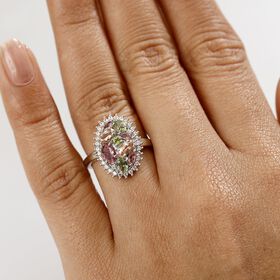 D'Joy AAA Multi-Calabar-Turmalin und Zirkon Ring - 1,91 ct.