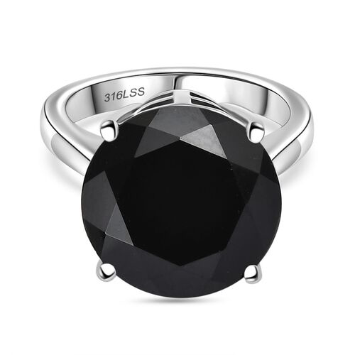 Schwarzer Spinell Ring - 11,08 ct. image number 0