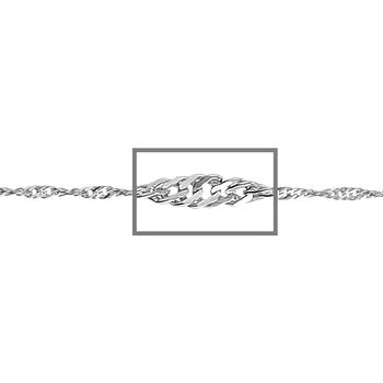 Italienische Singapurkette, ca. 75 cm, 925 Silber